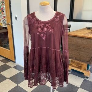 Indigo Thread Co Purple Dress